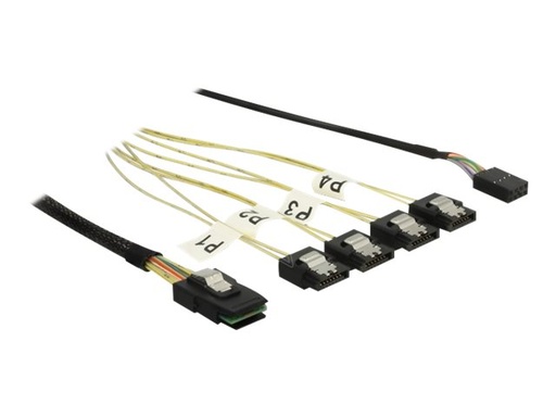 [85674] Delock Internes SAS-Kabel - SAS 6Gbit/s - Seitenband, Mini SAS (SFF-8087)