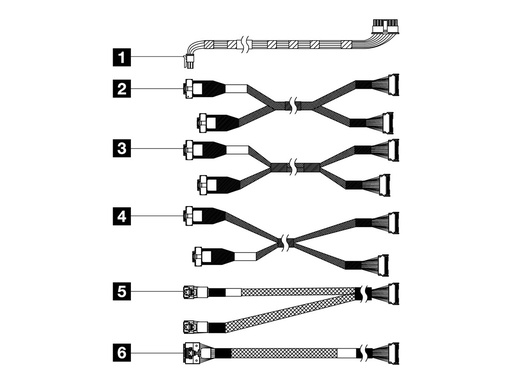 [4X97A87728] Lenovo Speicherkabelkit - für 16EDSFF Backplane