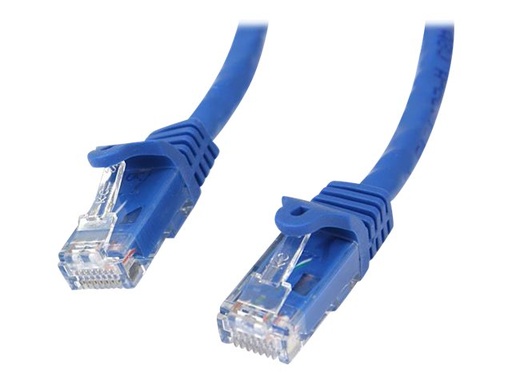 [N6PATC5MBL] StarTech.com 5m CAT6 Ethernet Cable, 10 Gigabit Snagless RJ45 650MHz 100W PoE Patch Cord, CAT 6 10GbE UTP Network Cable w/Strain Relief, Blue, Wiring is UL Certified/TIA - Category 6 - 24AWG (N6PATC5MBL)