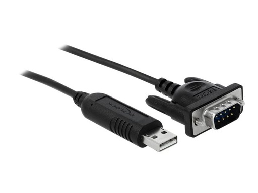 [66282] Delock Kabel seriell - USB (M) zu DB-9 (M)