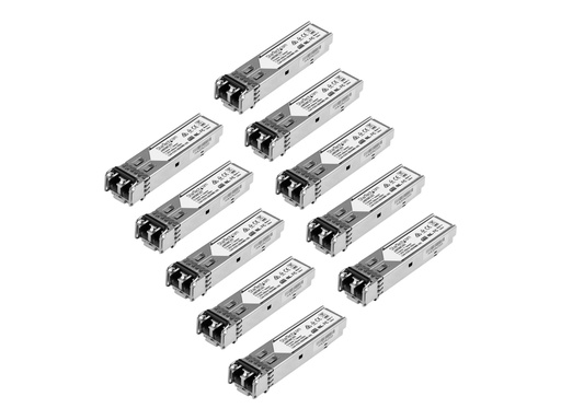 [J4858C10PKST] StarTech.com Startech Gigabit LWL SFP Transceiver Modul - HP J4858C kompatibel - MM LC mit DDM - 550m - 1000Base-SX - 10er Pack - SFP (Mini-GBIC)-