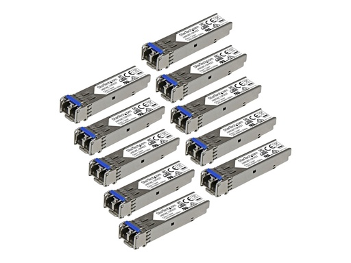 [J4859C10PKST] StarTech.com Startech Gigabit LWL SFP Transceiver Modul - HP J4859C kompatibel - SM/MM LC mit DDM - 10km / 550m - 1000Base-LX - 10er Pack - SFP (Mini-GBIC)-