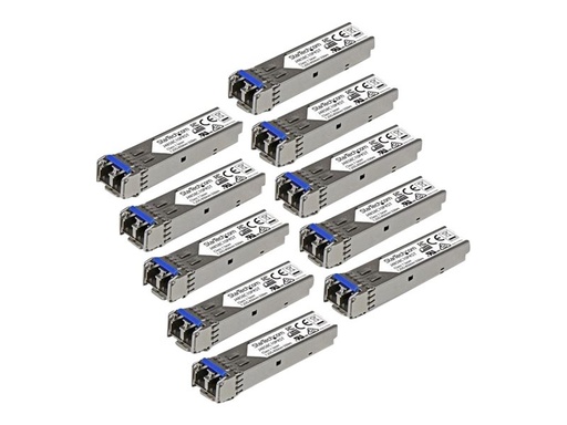 [J4859C10PKST] StarTech.com Startech Gigabit LWL SFP Transceiver Modul - HP J4859C kompatibel - SM/MM LC mit DDM - 10km / 550m - 1000Base-LX - 10er Pack - SFP (Mini-GBIC)-