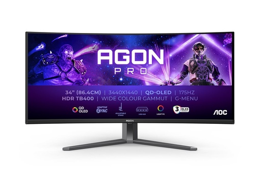 [AG346UCD] AOC AGON PRO AG346UCD - OLED-Monitor - Gaming - gebogen - 86.36 cm (34")