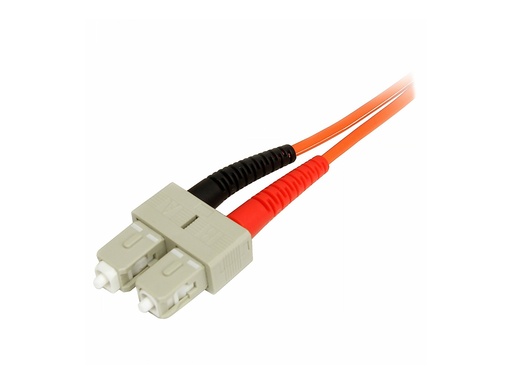 [50FIBLCSC2] StarTech.com 2m Fiber Optic Cable - Multimode Duplex 50/125 - LSZH - LC/SC - OM2 - LC to SC Fiber Patch Cable - Netzwerkkabel - LC Multi-Mode (M)