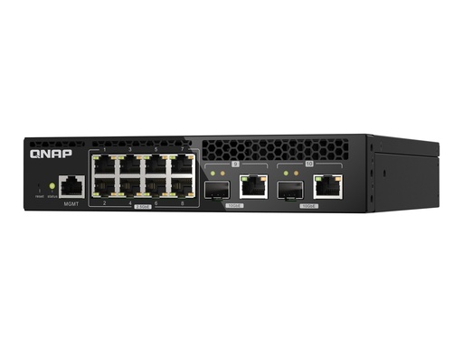 [QSW-M2108R-2C] QNAP QSW-M2108R-2C - Switch - managed - 8 x 2.5GBase-T + 2 x combo 10 Gigabit SFP+/RJ-45