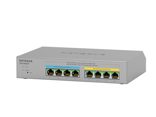 [MS108EUP-100EUS] Netgear Plus MS108EUP - Switch - managed - 4 x 100/1000/2.5G (PoE++)