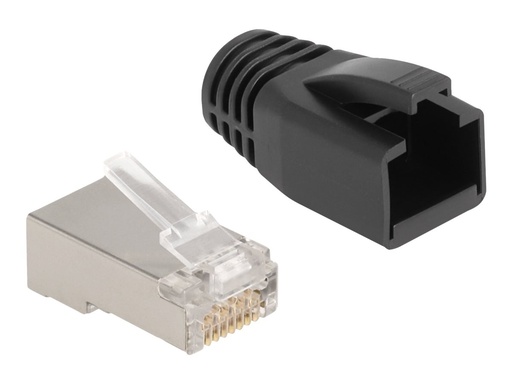 [66989] Delock Netzwerkanschluss - RJ-50 (M) - S/FTP - CAT 5e - rund, ohne Haken (Packung mit 25)
