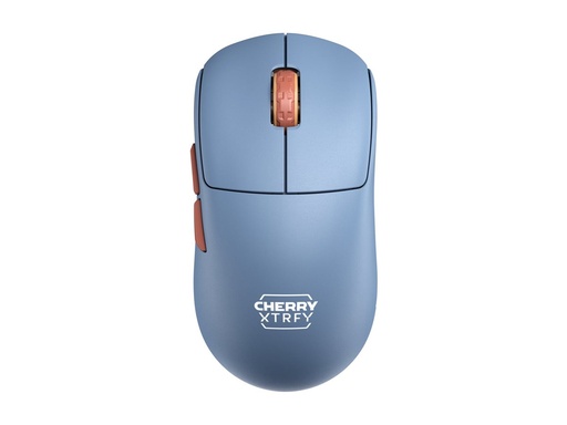 [CX-M68W-BLUE] Cherry Xtrfy M68 - Maus - optisch - 5 Tasten - kabellos - 2.4 GHz - kabelloser Empfänger (USB)