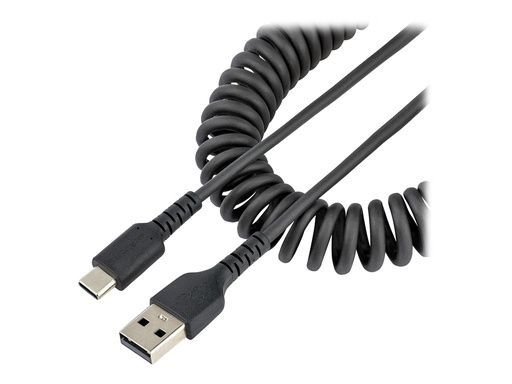 [R2ACC-1M-USB-CABLE] StarTech.com 1m USB A auf USB C Kabel, Spiralkabel, USB 2.0 handy kabel - USB-Kabel - USB (M)