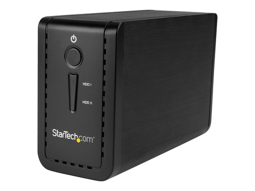 [S352BU313R] StarTech.com StarTech USB 3.1 Dual 3,5" SATA (6Gbit/s) Festplattengehäuse mit RAID - Zweifach 3,5 Zoll HDD/SSD/SSHD Gehäuse - USB-C und USB-A - Festplatten-Array - 2 Schächte (SATA-600)