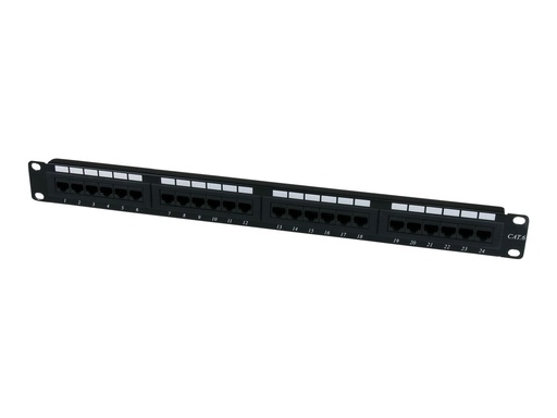 [C6PANEL24] StarTech.com 24 Port 1U Rackmount Cat 6 110 Patch Panel - 24 port Network Patch Panel - RJ45 Ethernet 110 type Rack Mount Patch Panel 1U (C6PANEL24)