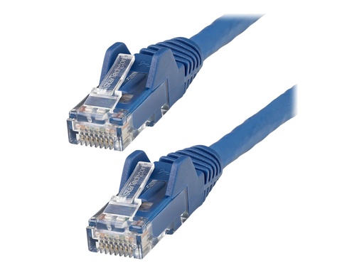 [N6LPATCH15MBL] StarTech.com 15m Netzwerkkabel CAT6 - LSZH(weniger Rauch, Halogenfrei) - 10Gbit 650MHz 100W POE RJ45 U/UTP LAN-Patch Kabel - Blau, ETL Zertifizierung, 24AWG, Installationskabel (N6LPATCH15MBL)