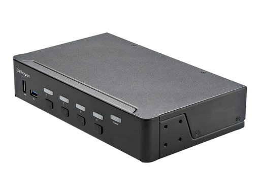 [SV431HU34K6] StarTech.com 4 Port HDMI KVM Switch - Einzelmonitor 4K 60Hz Ultra HD HDR - HDMI 2.0 KVM Switch mit 2 Port USB 3.0 Hub (5 Gbit/s)