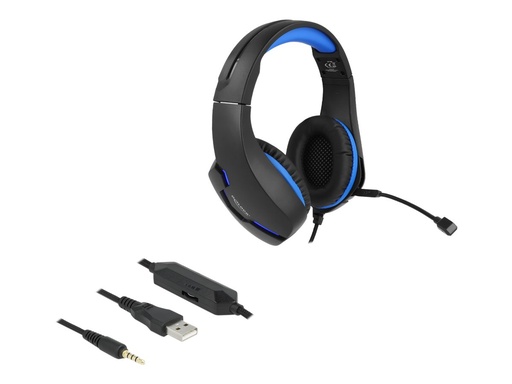 [27182] Delock Headset - ohrumschließend - kabelgebunden