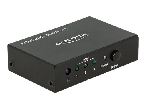 [18683] Delock HDMI UHD Switch 3 x HDMI in > 1 x HDMI out 4K