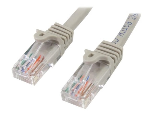 [45PAT50CMGR] StarTech.com 0,5m Cat5e Ethernet Netzwerkkabel Snagless mit RJ45 - Cat 5e UTP Kabel - Grau - Patch-Kabel - RJ-45 (M)