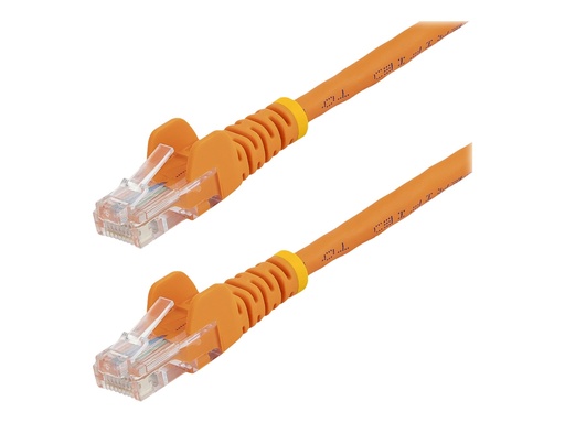 [45PAT50CMOR] StarTech.com 0,5m Cat5e Ethernet Netzwerkkabel Snagless mit RJ45 - Cat 5e UTP Kabel - Orange - Patch-Kabel - RJ-45 (M)