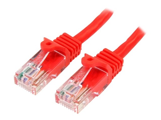 [45PAT50CMRD] StarTech.com 0,5m Cat5e Ethernet Netzwerkkabel Snagless mit RJ45 - Cat 5e UTP Kabel - Rot - Patch-Kabel - RJ-45 (M)