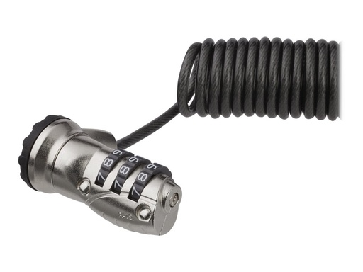 [LTLOCK3DCOIL] StarTech.com Laptop-Kabelschloss (mit 1,8 m Spiralkabel, mobiles 3-stelliges Laptop-Schloss)