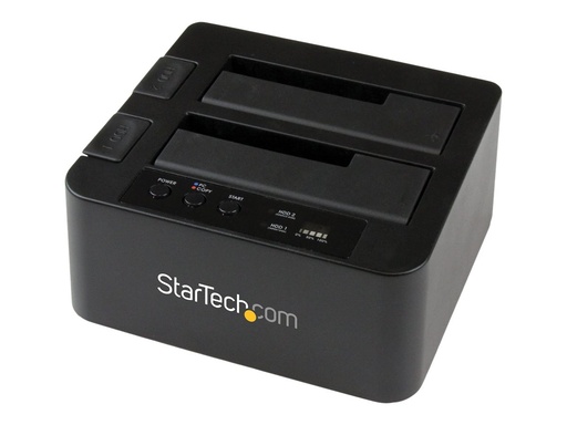 [SDOCK2U33RE] StarTech.com Dual-Bay Festplatten-Kopierer, USB 3.0  / eSATA Cloner/Dock - Speicher-Controller mit Netzanzeige - 2.5", 3.5" (6.4 cm, 8.9 cm)