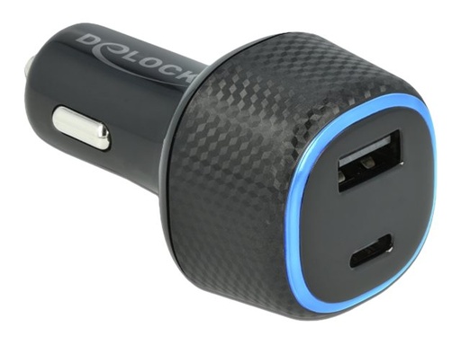 [64108] Delock Auto-Netzteil - 63 Watt - 3 A - PD (USB, USB-C)