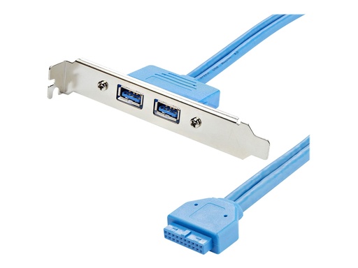[USB3SPLATE] StarTech.com 2 Port USB 3.0 A Buchse Slotblech - USB 3 Pin Header Slotblech Konsole - USB-Konsole - USB Typ A (W)