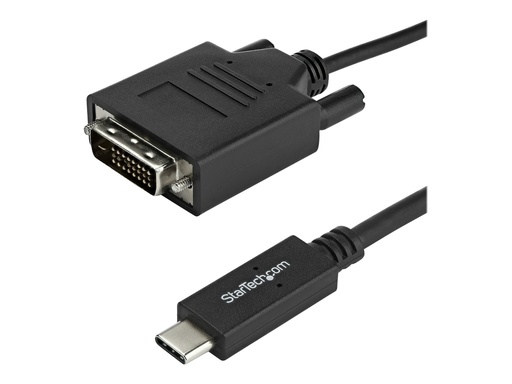 [CDP2DVIMM1MB] StarTech.com 3.3 ft / 1 m USB-C to DVI Cable - USB Type-C Video Adapter Cable - 1920 x 1200 - Black (CDP2DVIMM1MB)