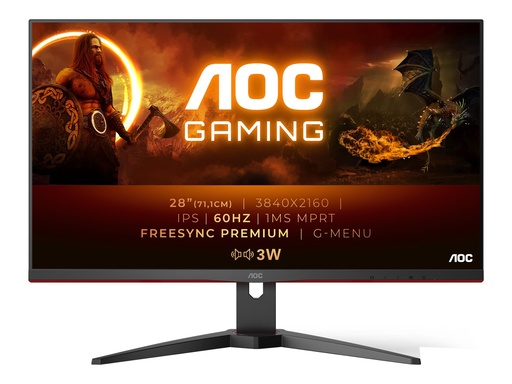 [U28G2AE/BK] AOC Gaming U28G2AE/BK - LED-Monitor - Gaming - 71 cm (28")
