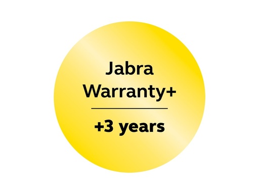 [820X-39893-DE] Jabra Warranty+ - Serviceerweiterung - erweiterte Garantie - 3 Jahre (ab ursprünglichem Kaufdatum des Geräts)