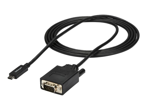 [CDP2VGAMM2MB] StarTech.com 2 m USB-C auf VGA Kabel - 1920x1200/1080p USB Typ-C auf VGA Video Aktives Adapter Kabel - Thunderbolt 3 kompatibel - Laptop auf VGA Monitor/Projektor - DP Alt Mode HBR2 (CDP2VGAMM2MB)