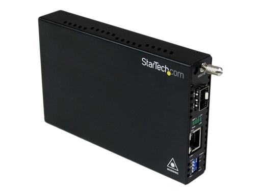 [ET91000SFP2] StarTech.com Gigabit Ethernet LWL / Glasfaser Medienkonverter mit SFP - 1000 Mbit/s Multimode Gigabit Ethernet Medienkonverter - Medienkonverter - 1GbE - 1000Base-SX, 100Base-LX, 1000Base-T - RJ-45 / SFP (mini-GBIC)