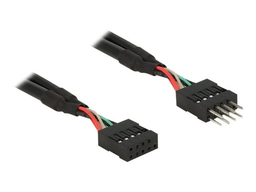 [83873] Delock USB 2.0 Pin Header - Internes USB-Kabel - 10-poliger USB-Header (W)