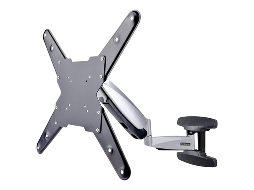 [FHA-TV-WALL-MOUNT] StarTech.com Höhenverstellbare TV Wandhalterung,  max.  23"-55" bis 30kg - Befestigungskit - für Flachbildschirm - TV-Montagehalterung - Aluminium, Stahl - Schwarz, Silber (23"-55")