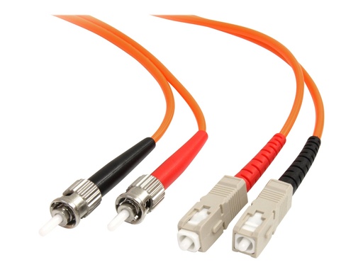 [FIBSTSC3] StarTech.com 3m Fiber Optic Cable - Multimode Duplex 62.5/125 - LSZH - ST/SC - OM1 - ST to SC Fiber Patch Cable (FIBSTSC3)