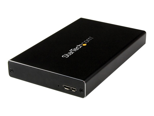 [UNI251BMU33] StarTech.com 2.5" IDE Hard Drive Enclosure - Supports UASP - Aluminum - IDE and SATA - USB 3.0 HDD Enclosure - External Drive (UNI251BMU33)