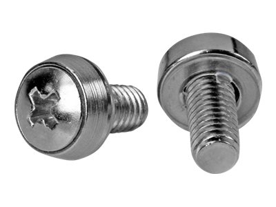 [CABSCRWS1224] StarTech.com 12-24 Server Rack Screws - 50 pack - Nickel-plated - Rack-Schrauben - Silber - US-Regierung - TAA-konform (Packung mit 50 Stück)