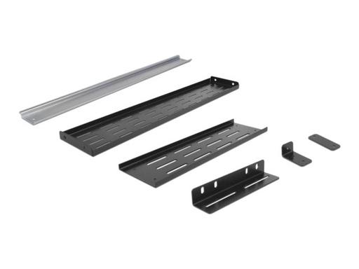[42632] Delock DIN-Schienenmontagekit - Rack montierbar - Schwarz - 4U - 48.3 cm (19")