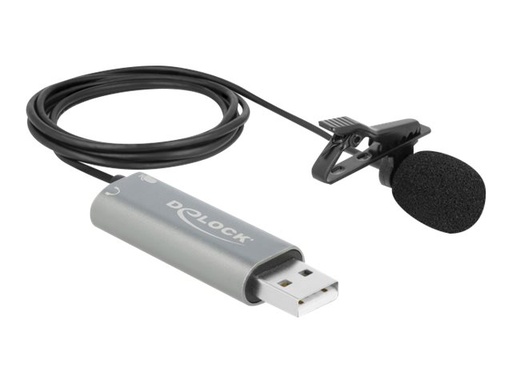 [66638] Delock USB Tie Lavalier Microphone - Mikrofon