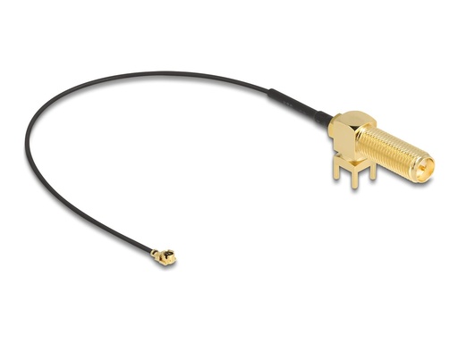 [12039] Delock Antennenkabel - RP-SMA (R) Durchführungsbuchse zu MHF I (S)