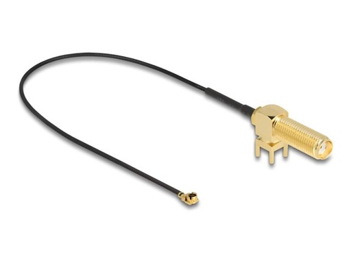 [12035] Delock Antennenkabel - SMA (W) 90° PCB zu MHF
