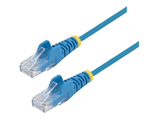 [N6PAT250CMBLS] StarTech.com 2,5 m Cat6-Kabel - Schlankes Cat6-Patchkabel - Blau - Snagless RJ45-Anschlusse - Gigabit-Ethernet-Kabel - 28 AWG - Patch-Kabel - RJ-45 (M)