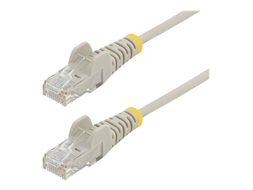 [N6PAT250CMGRS] StarTech.com 2.5m Slim LSZH CAT6 Ethernet Cable, 10 Gigabit Snagless RJ45 100W PoE Patch Cord, CAT 6 10GbE UTP Network Cable w/Strain Relief, Grey, ETL, Low Smoke Zero Halogen - Category 6 - 28AWG (N6PAT250CMGRS)