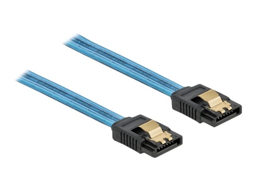 [82130] Delock SATA 6 Gb/s Cable UV glow effect - SATA-Kabel
