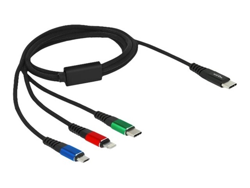 [86596] Delock 3 in 1 - Kabel nur zum Laden - 24 pin