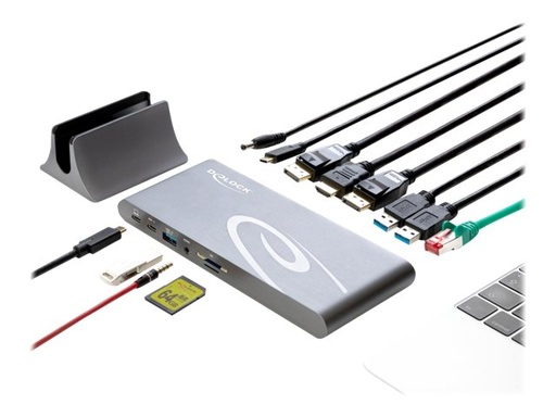 [87772] Delock USB Type-C DP 1.4 Docking Station Triple 4K Display