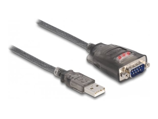 [61412] Delock Netzwerkadapter - USB - RS-232 - Schwarz
