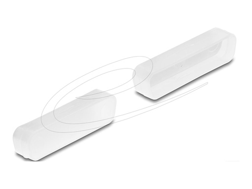 [67124] Delock Schutzumschlag - for D-Sub 25 male - durchsichtig (Packung mit 2)