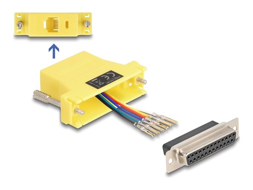 [67101] Delock Assembly Kit - Serieller Adapter - DB-25 (W)