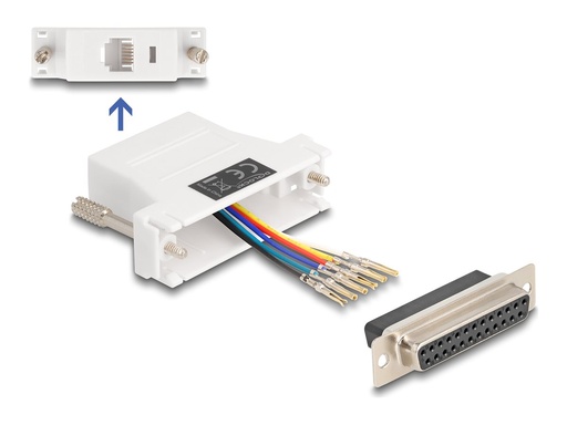 [67098] Delock Assembly Kit - Serieller Adapter - DB-25 (W)